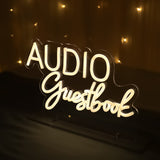 Audio guestbook -valokyltti, NEON