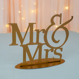 Mr & Mrs -kyltti, kultainen